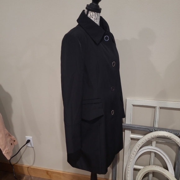 Anne Klein Women's Size M. Black Coat polished work career casual everyday - Picture 5 of 12